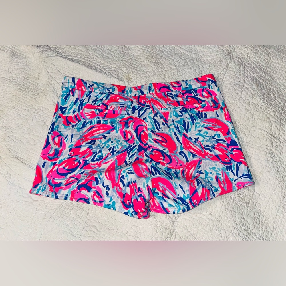 Lilly Pulitzer Shorts Hazelle Cosmic Coral sz 6 - Picture 3 of 10